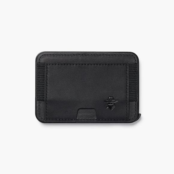 MAGSAFE BLACK LEATHER WALLET BNDT LA BRAND - Picture 5 of 6